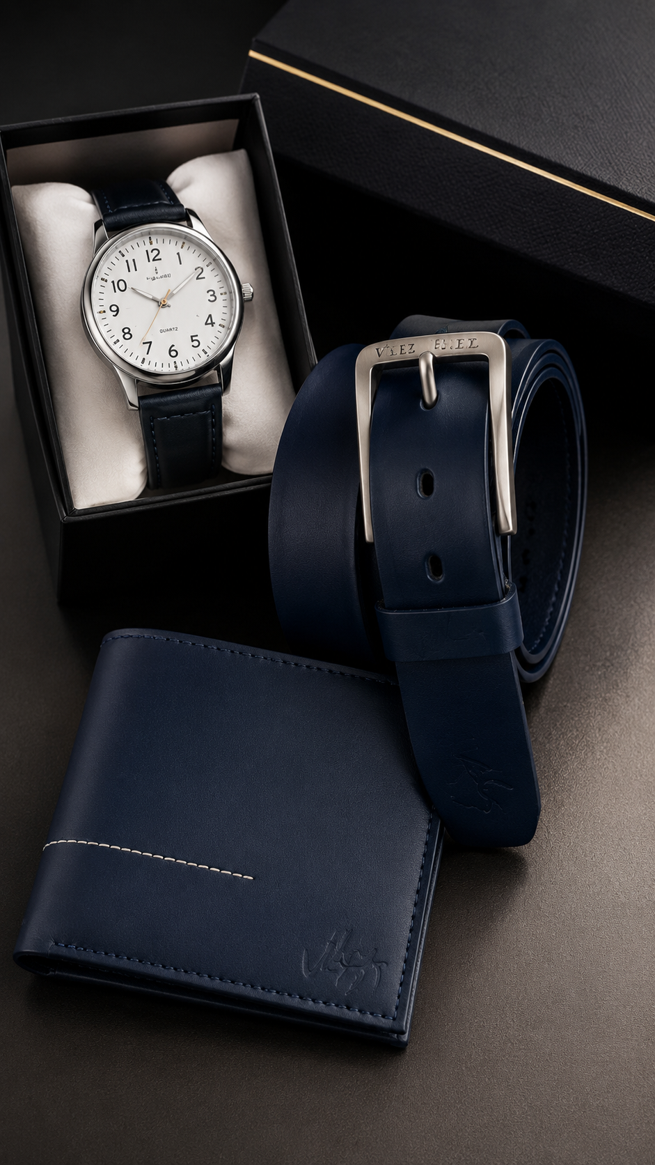 COMBO CUERO VELEZ -  RELOJ + BILLETERA + CORREA