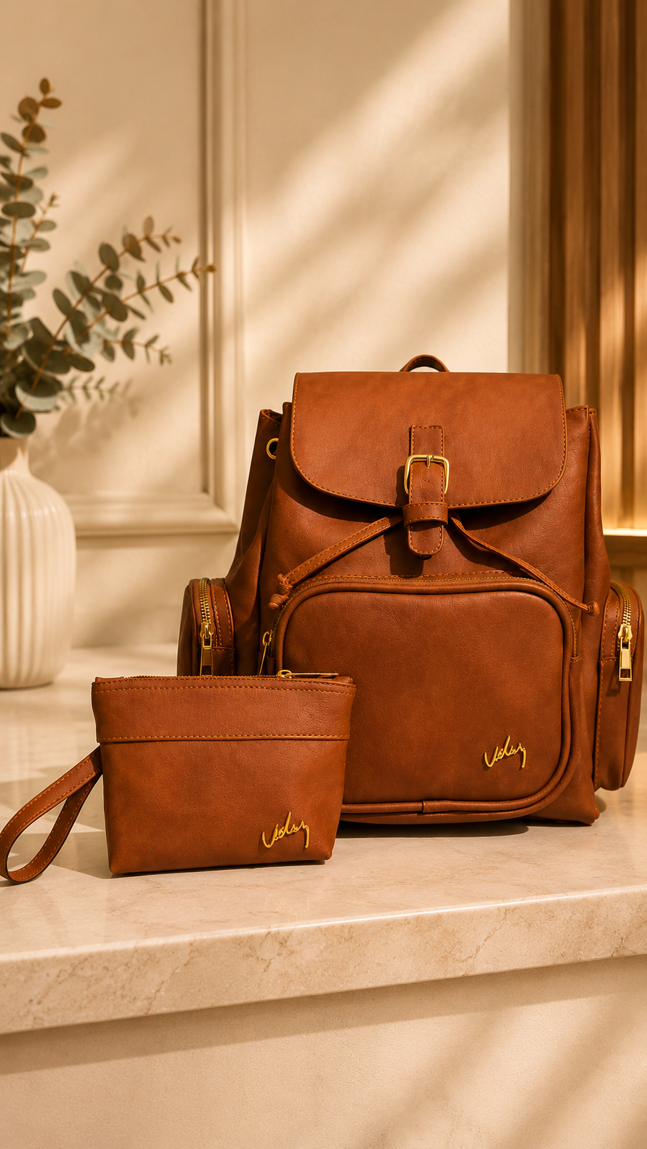 🔥Oferta especial - BOLSO CUERO PREMIUM VÉLEZ + Regalo COSMETIQUERA