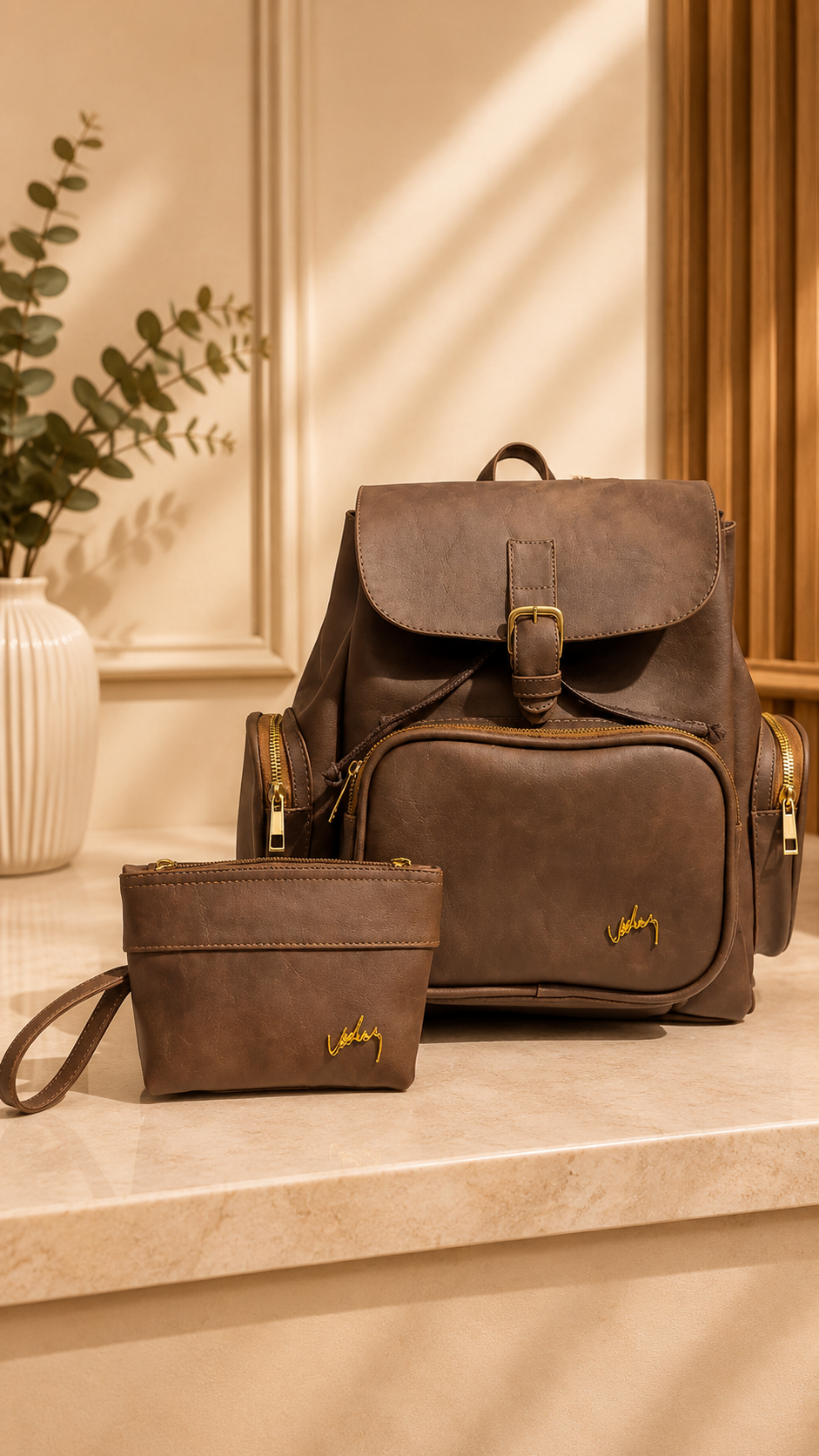 🔥Oferta especial - BOLSO CUERO PREMIUM VÉLEZ + Regalo COSMETIQUERA