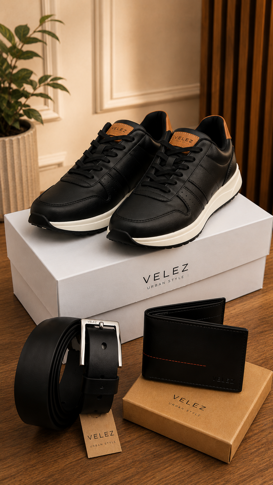 🔥 Oferta Día del Padre 🔥 - Combo Vélez Zapatos + Correa + Billetera