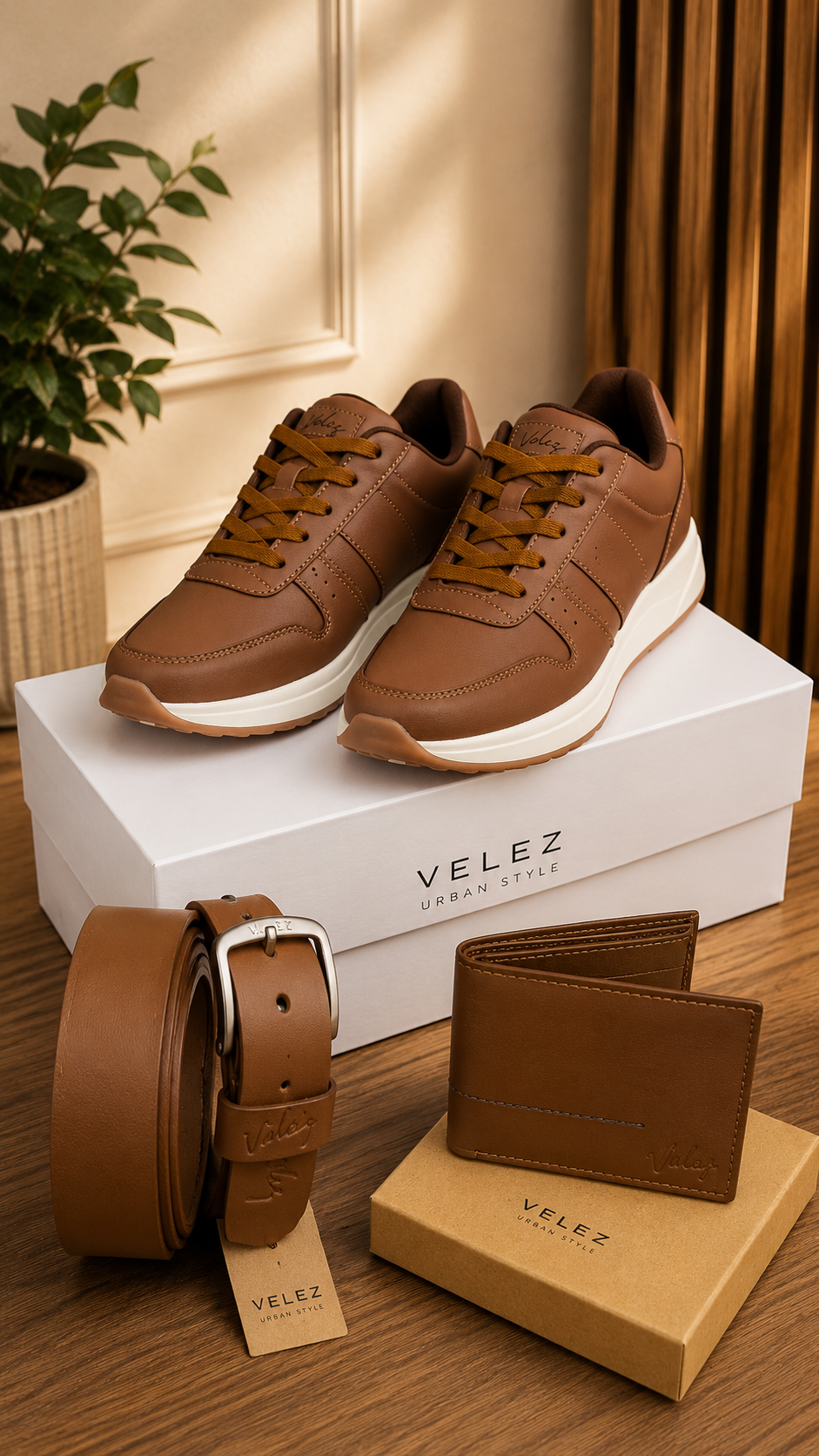 🔥 Oferta Día del Padre 🔥 - Combo Vélez Zapatos + Correa + Billetera